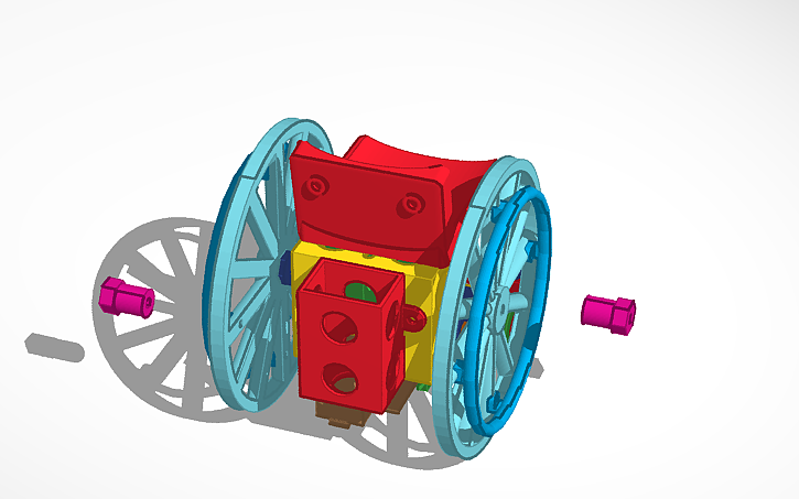 3D design Robot WheelChair Prototype V3 - Tinkercad