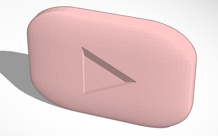3d Design Playbutton Tinkercad