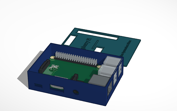 Raspberry Pi Cad/design 3D design Raspberry Pi (Schule) - Tinkercad