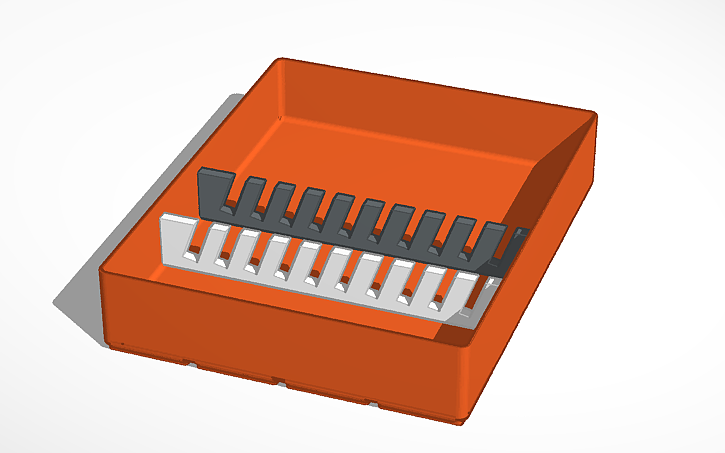 3D design Ratcheting Wrench Holder | Gridfinity - Tinkercad
