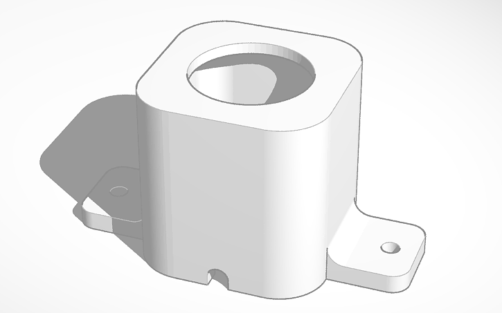 3D design Bottom Mount 21mm Rocker Switch Box - Tinkercad