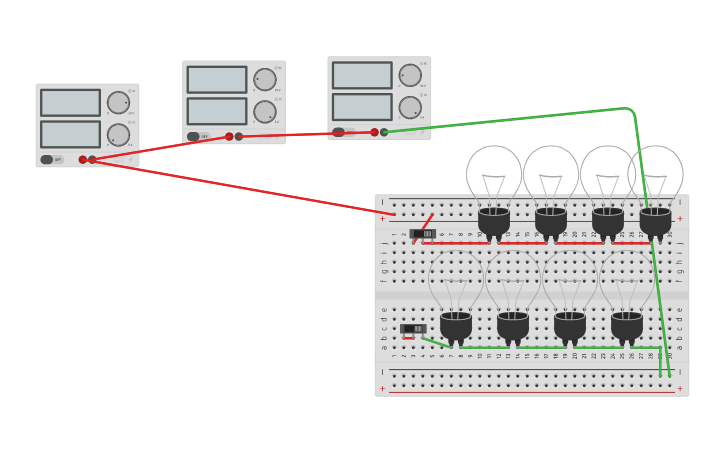 Circuit design circuito en serie - Tinkercad