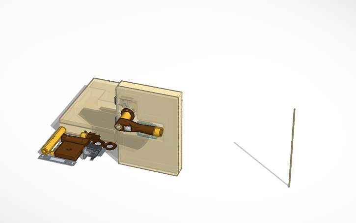 3D design Fingerprint sensor doorlock - Tinkercad