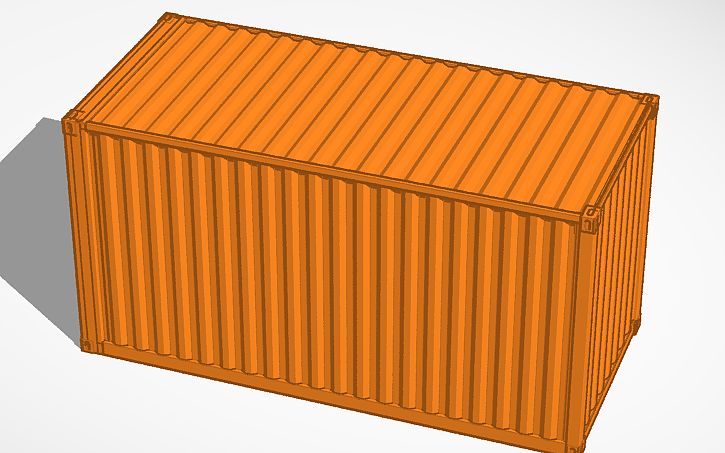 3D design Shipping container - Tinkercad