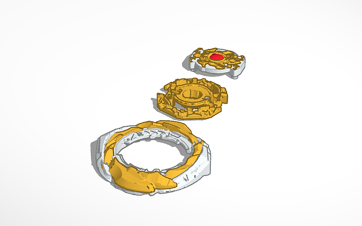 3D design Beyblade burst db Twilight Genesis - Tinkercad