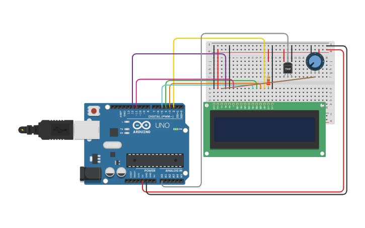 Circuit design Temperatura - Tinkercad