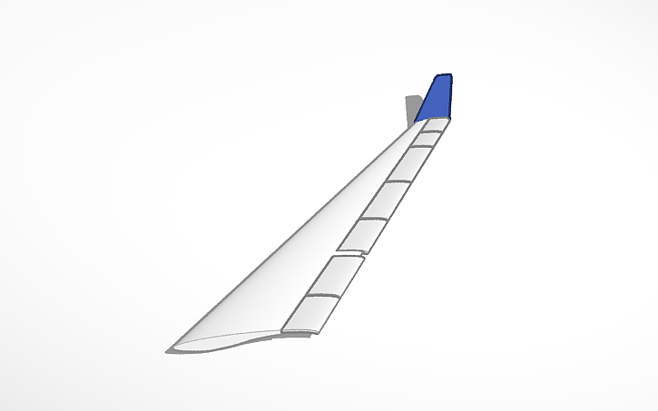 3D design plane wings - Tinkercad