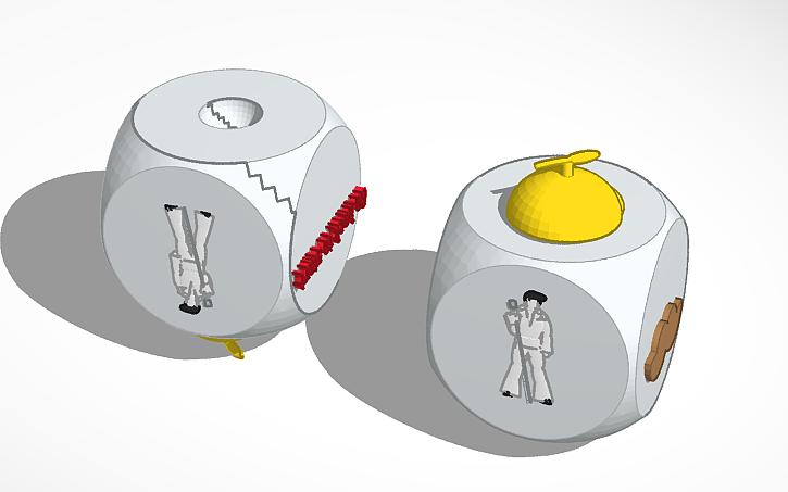 3D design Maxwell Baron Dice Blocks | Tinkercad