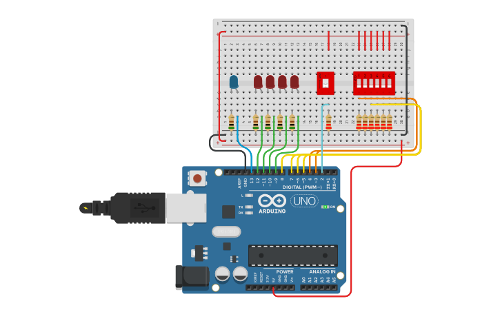 Circuit design Arduino ROM Emulator (AR01) - Tinkercad