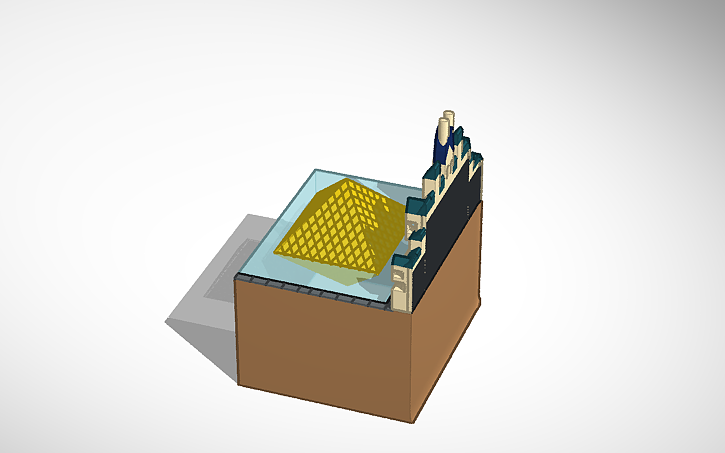 3D design The Louvre Pyramid - Tinkercad