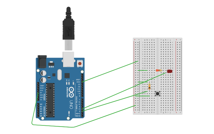 Circuit design Arduino LED - Natalia Francisco | Tinkercad