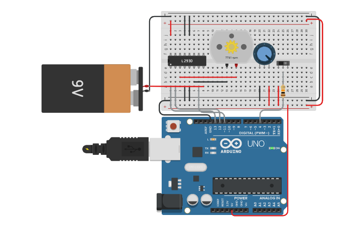 Circuit design Projeto 16 | Tinkercad