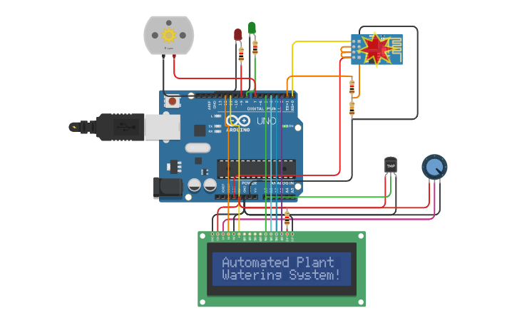 Circuit design Smart Agriculture 18BLC1146 - Tinkercad