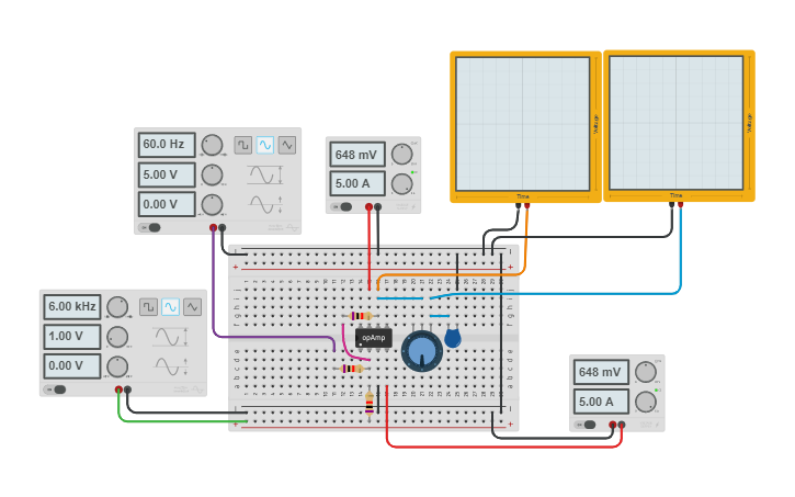 Circuit Design Passive Low Pass Filter Circuit Tinkercad