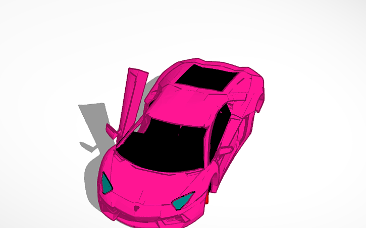 3D design Most Detailed Aventador Scan Tinkercad