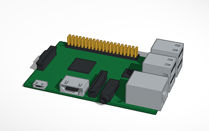 raspberry pi cad drawing