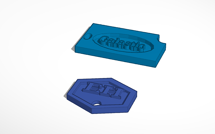 Keychains Cad Block 3D design KeyChains - Tinkercad