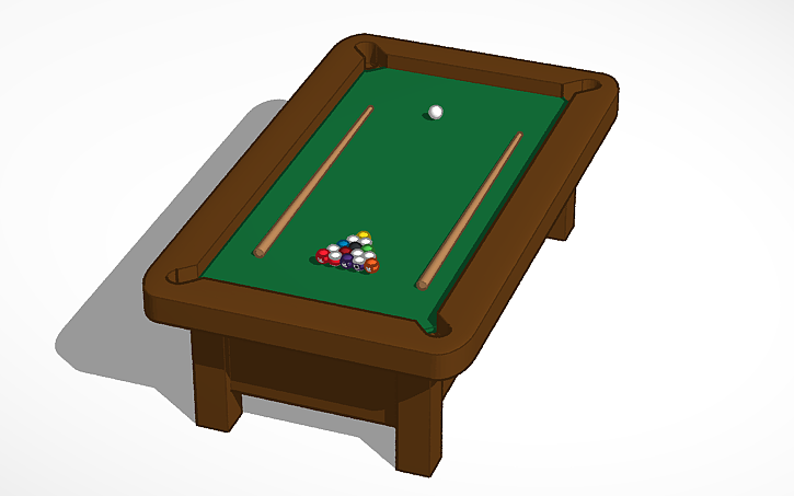 3D design Pool Table - Tinkercad