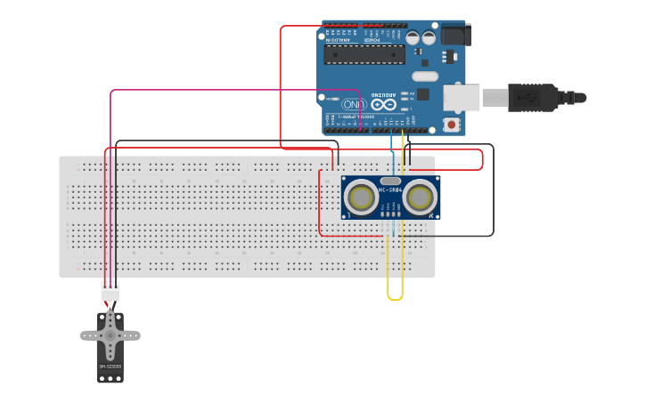 Circuit design SENSOR ARDUINO - Tinkercad