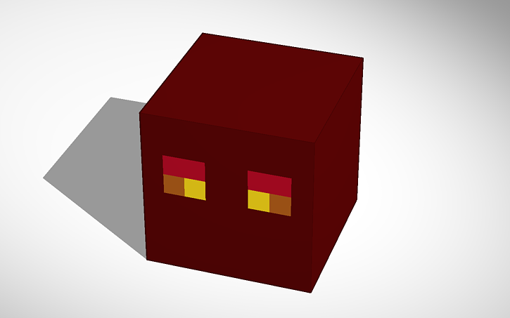 Minecraft Simple Magma Cube Minecraft Tinkercad Minecraft Simple Magma Cube Minecraft Tinkercad