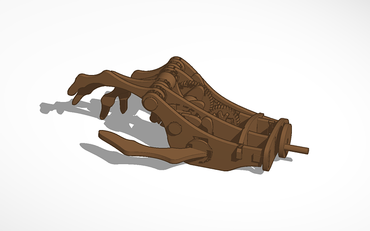 3D design Mechanical Hand - Tinkercad