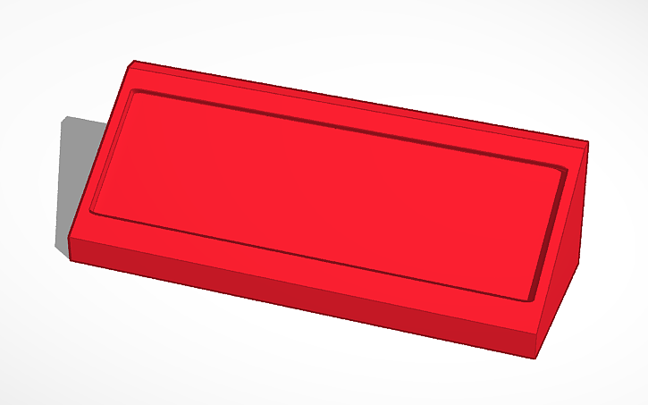 3D Design Name Plate Stand Tinkercad