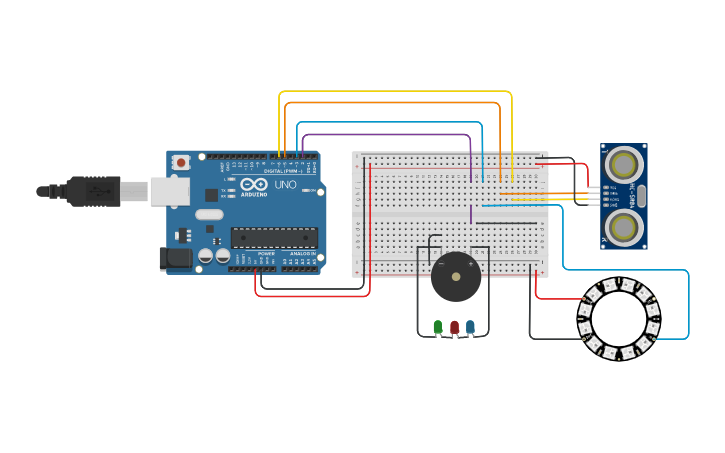 Circuit design Arduino as I2C Servo controller 12x - Tinkercad
