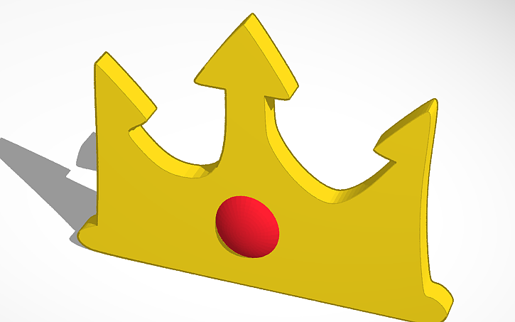 3D design корона посейдона - Tinkercad