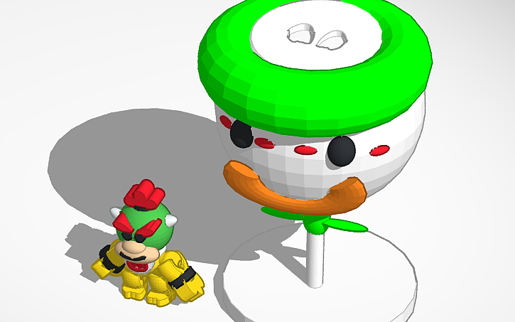 3D design Koopa clown car. - Tinkercad