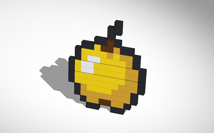 Minecraft Golden Apple Tinkercad
