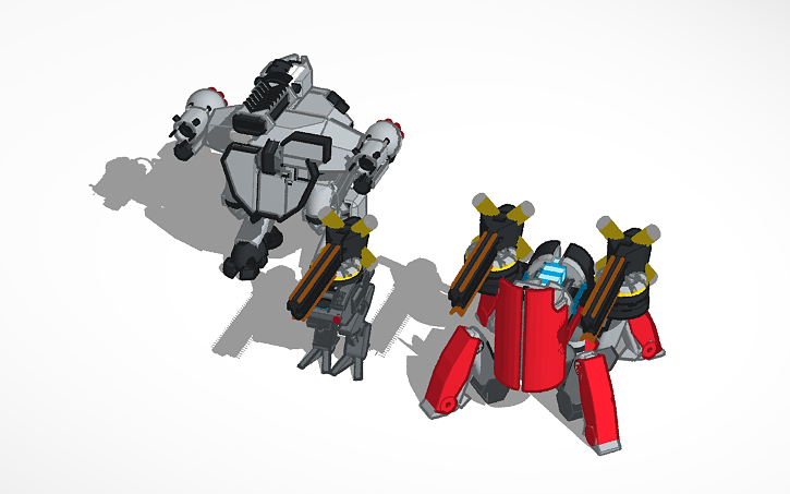 3D design WAR ROBOTS - Tinkercad