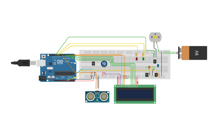 Sistema De Riego Automatico Tinkercad