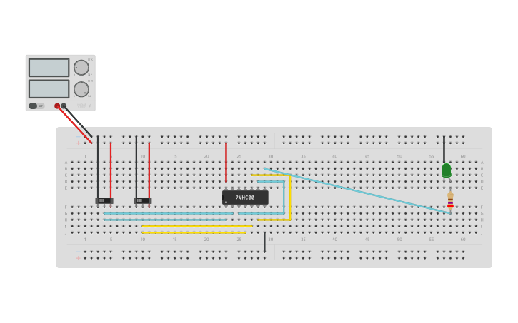 Circuit design XOR Gate using NAND Gate | Tinkercad