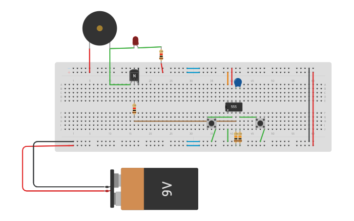Circuit design INTRUDER ALARM - Tinkercad