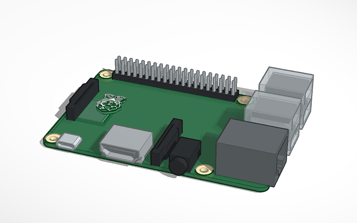 3D design Raspberry pi - Tinkercad