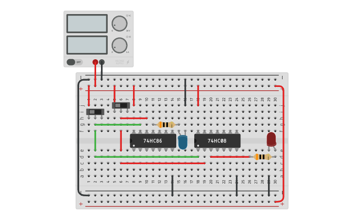 Circuit design PROBLEM 1 | Tinkercad