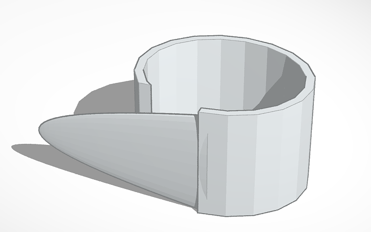 3D design plectrum - Tinkercad