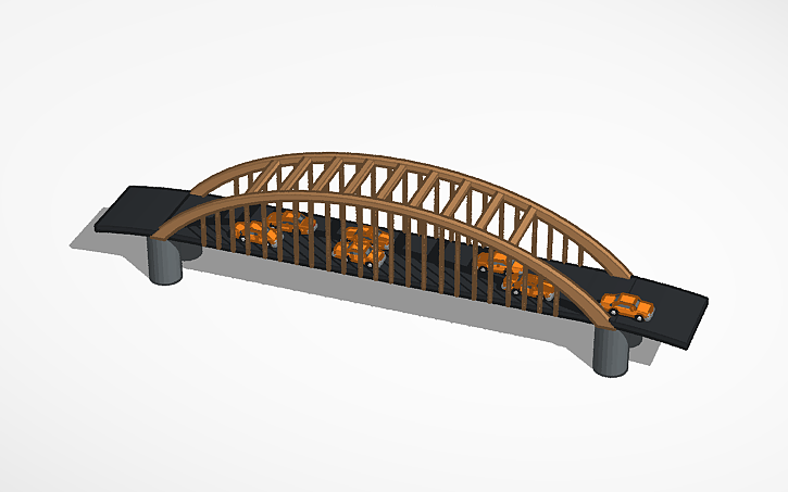 3D design Francis Scott Key Bridge (Baltimore) - Tinkercad