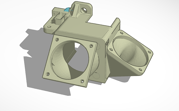 3D design Ender 3 Pro fan Duct - Tinkercad