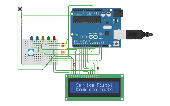 Circuit design Dynamic shooting timer - Tinkercad
