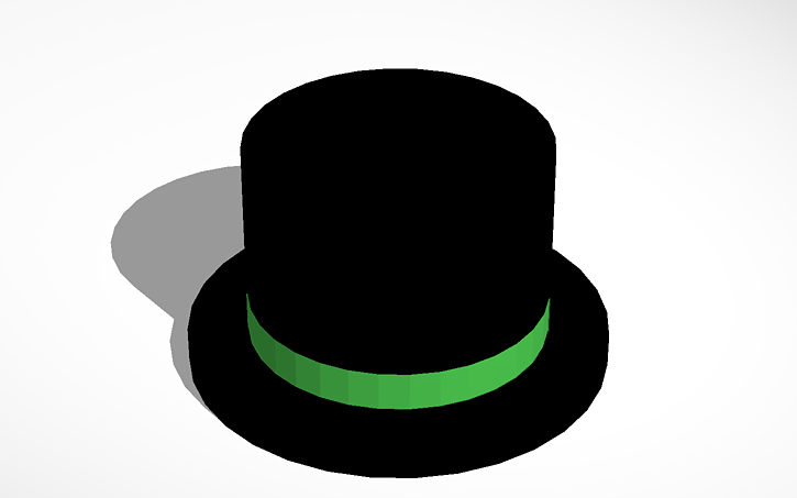 Roblox Green Banded Top Hat Tinkercad