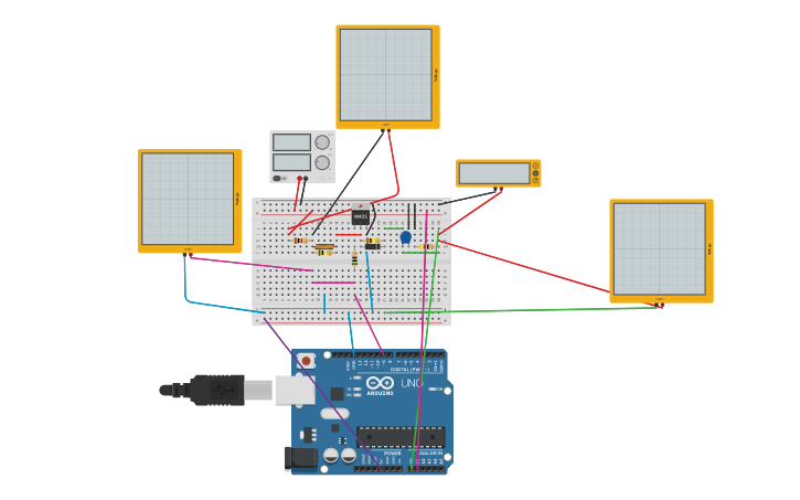 Circuit design Boost Converter with Arduino - Tinkercad