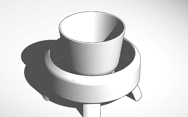 3D design Self Watering Flower Pot - Tinkercad