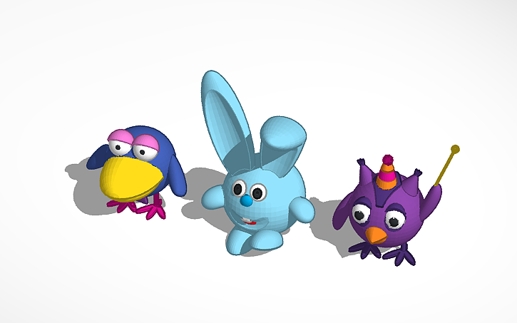 3D design Смешарики - Tinkercad