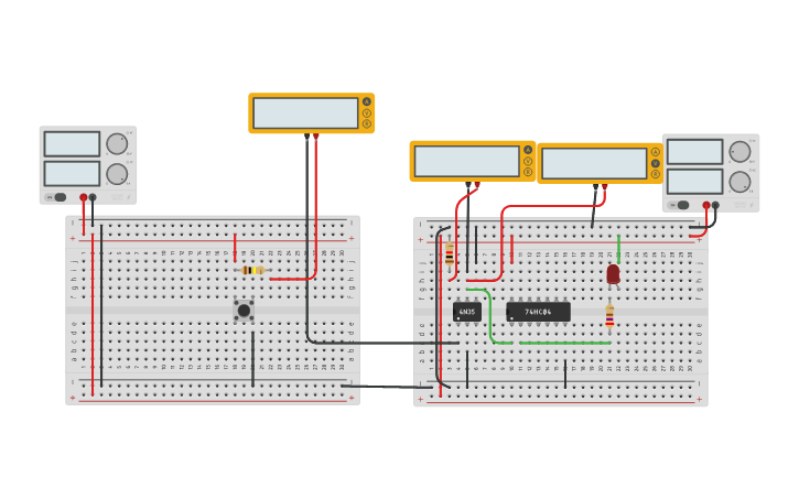 Circuit design Input protection - Tinkercad