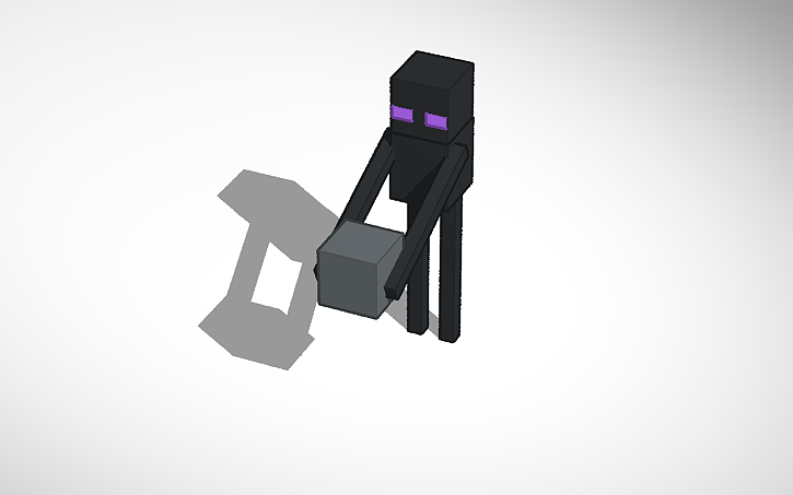 3D design Minecraft Enderman - Tinkercad