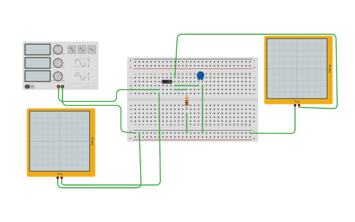 Circuit design Half wave rectifier with filter - Tinkercad