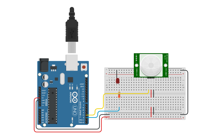 Circuit design Resma_PIR Motion Sensor - Tinkercad