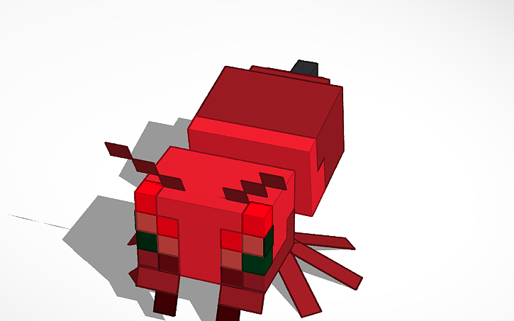 3D design Minecraft Fire ant - Tinkercad