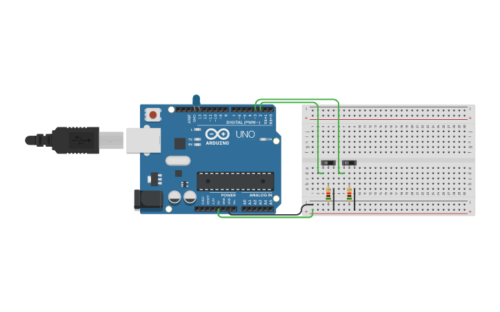 Circuit design Luz navideña | Tinkercad